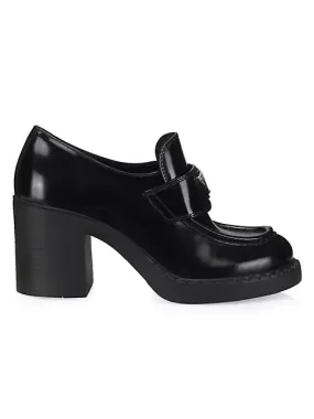 85MM Leather Loafer Pumps