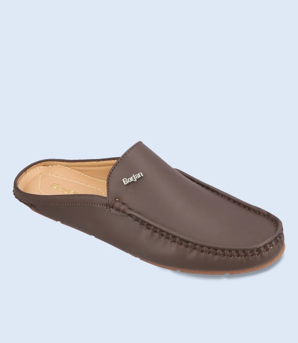 BM6709-COFFEE-Men Mules
