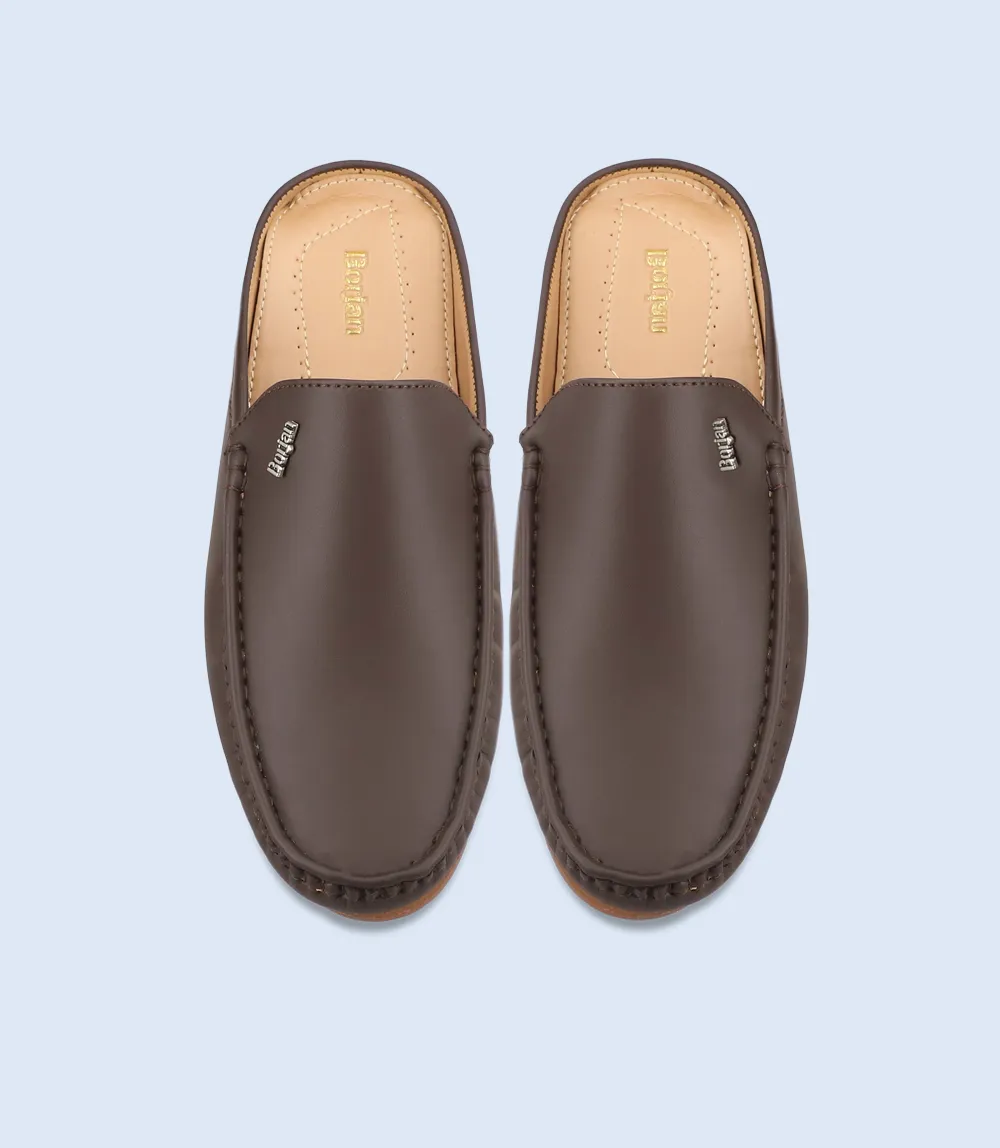 BM6709-COFFEE-Men Mules