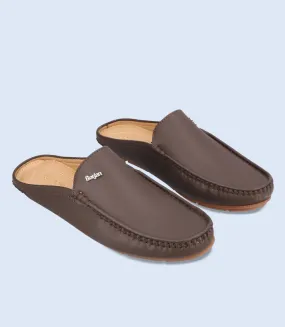 BM6709-COFFEE-Men Mules
