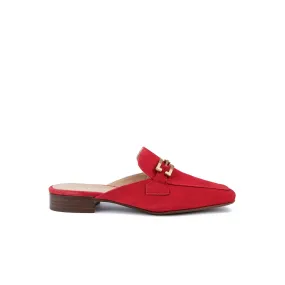 Cecile Mules Red