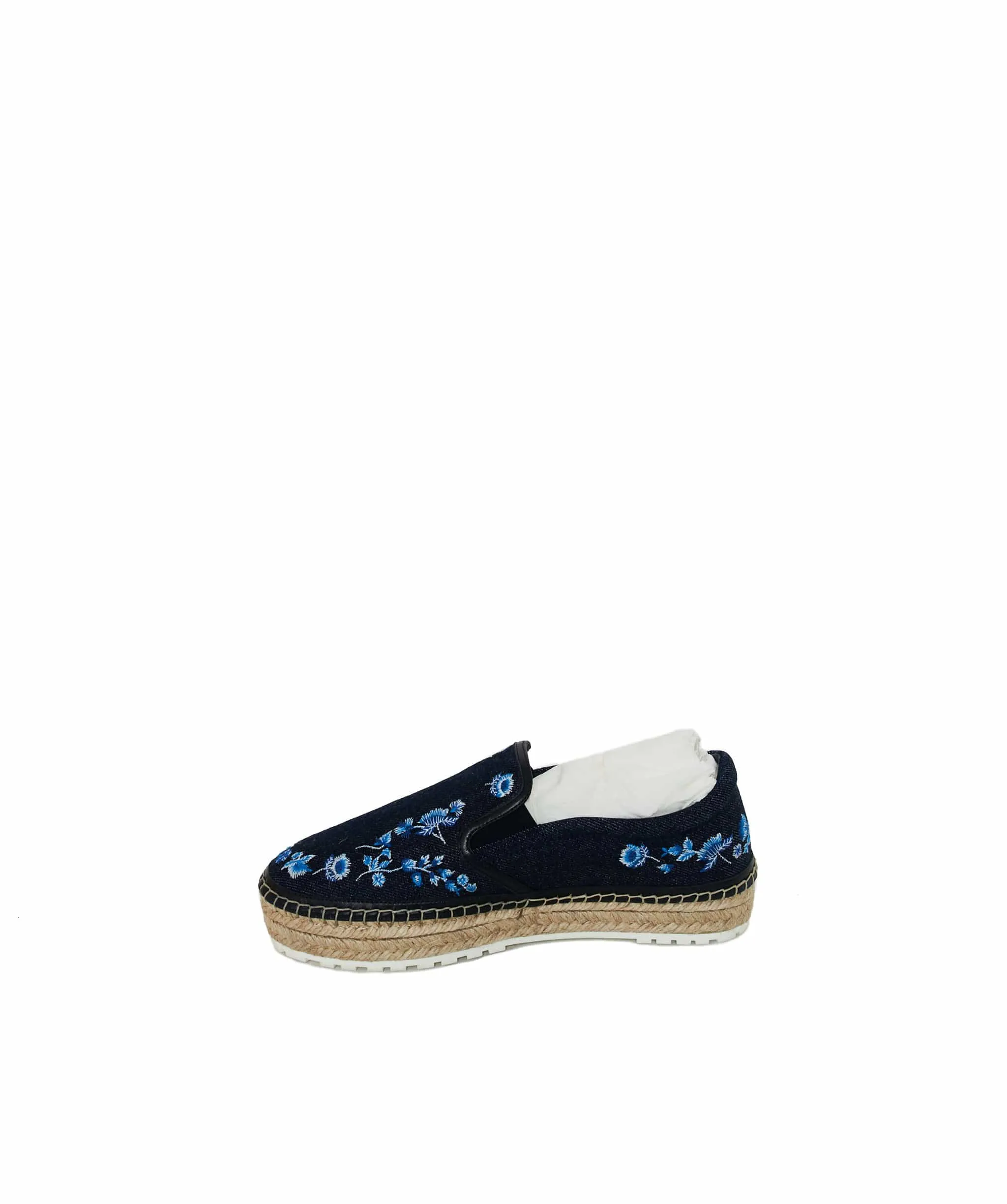 Christian Dior Floral Embroidered Denim Espadrilles - ADC1011