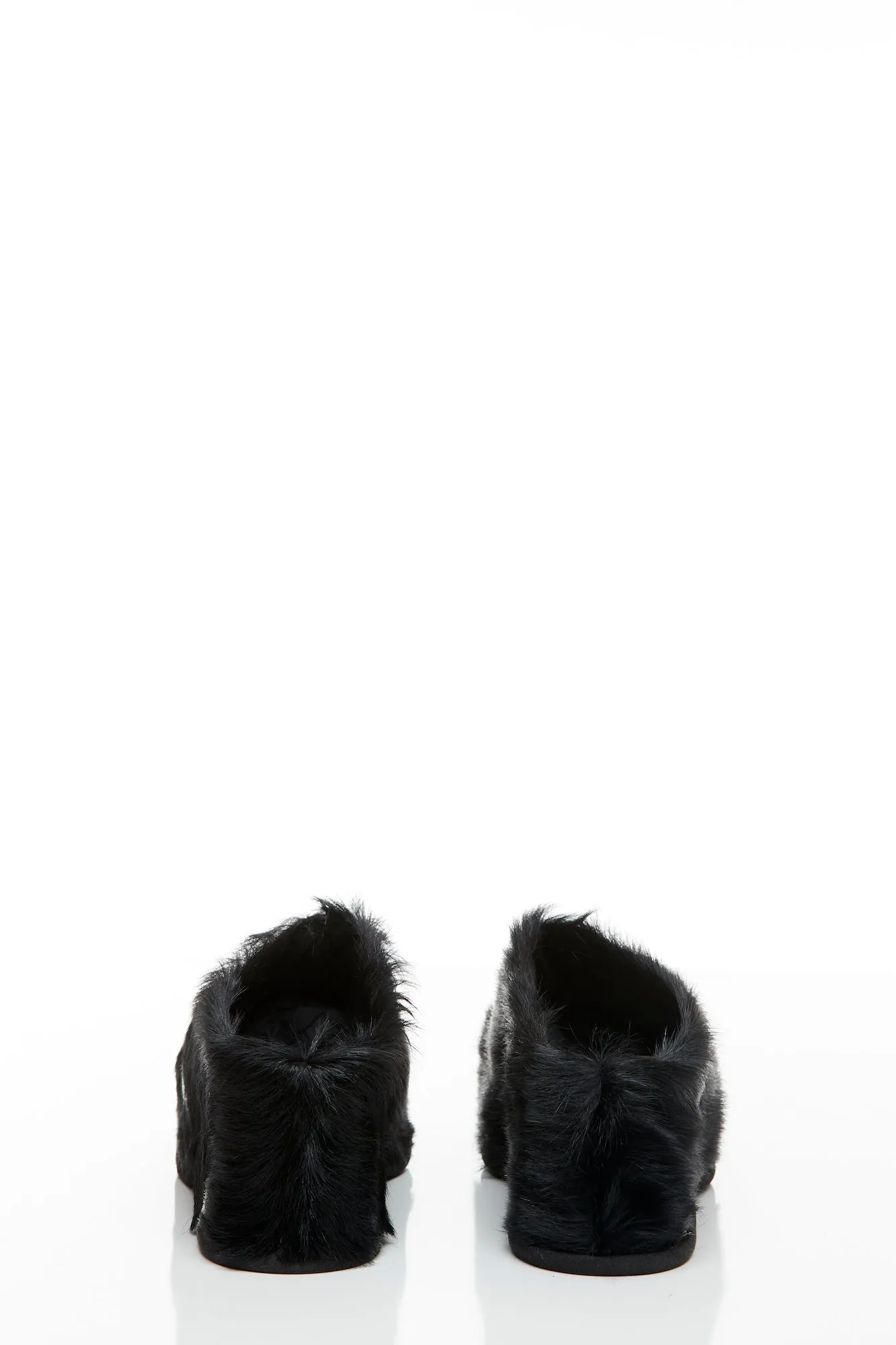Dries Van Noten Fur Clogs in Black