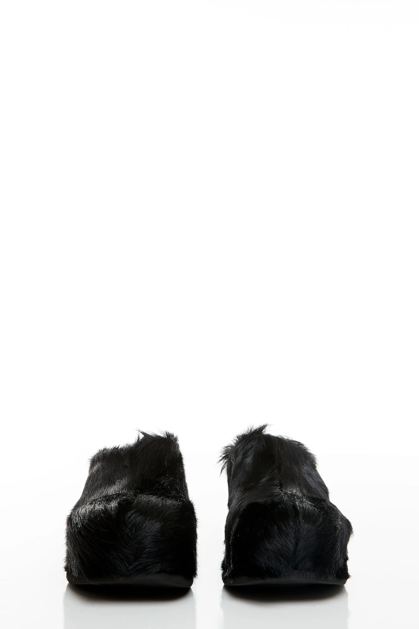 Dries Van Noten Fur Clogs in Black