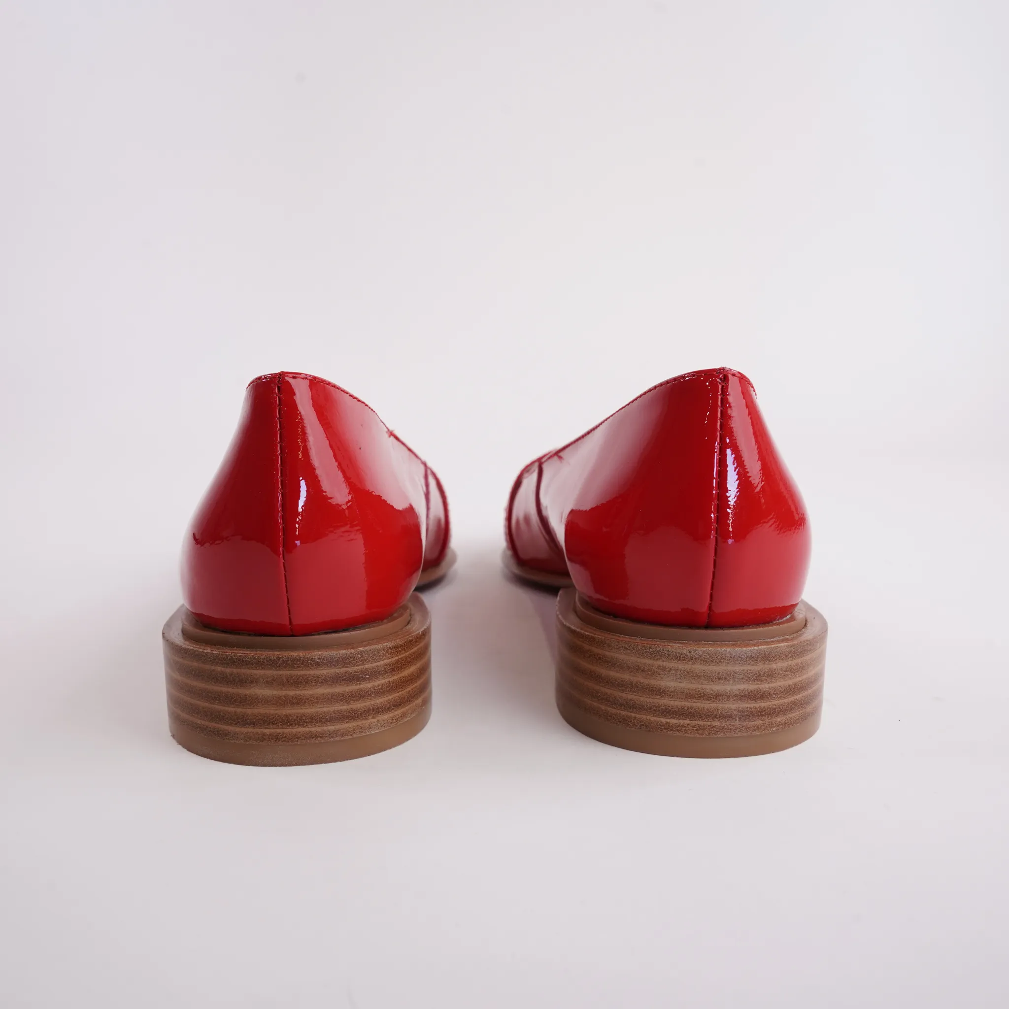 Eliora Red Patent Leather Flats
