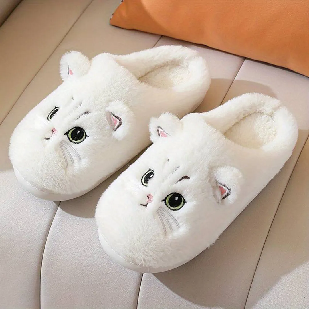 Feona Pantoffels | Fluffy Kattenpantoffels