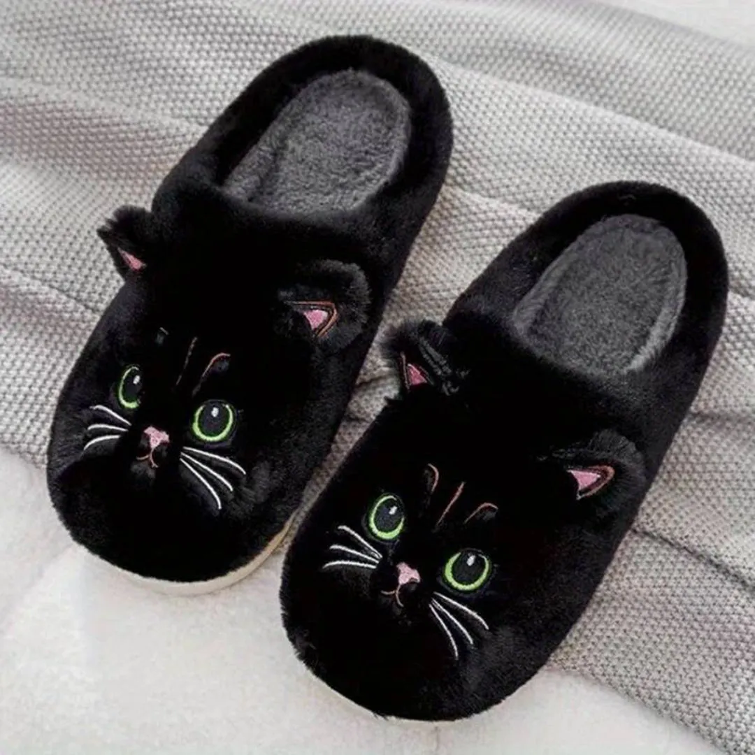 Feona Pantoffels | Fluffy Kattenpantoffels