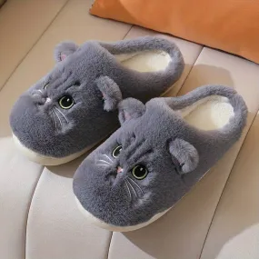 Feona Pantoffels | Fluffy Kattenpantoffels