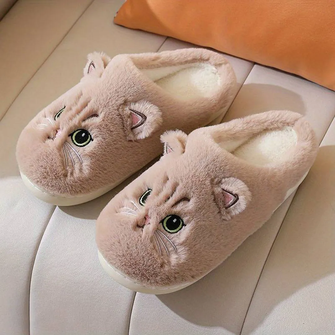 Feona Pantoffels | Fluffy Kattenpantoffels