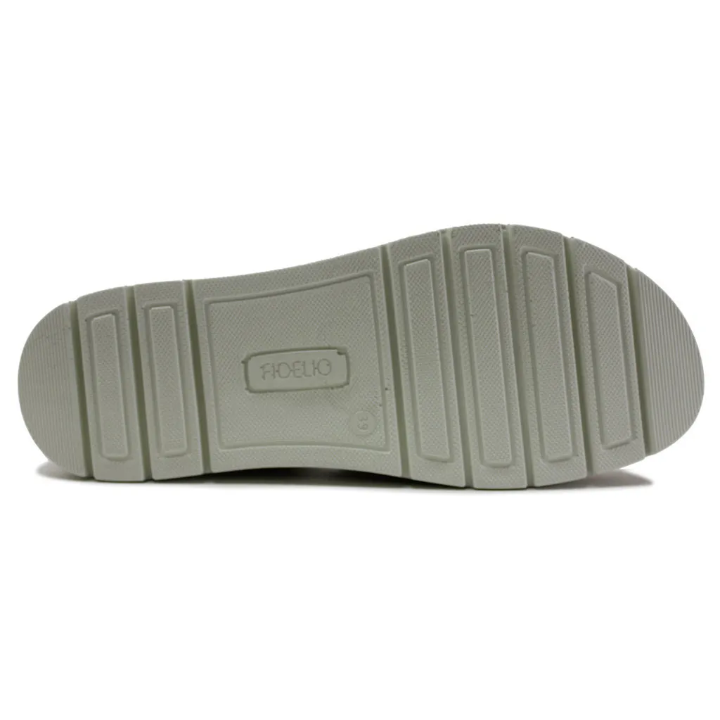 Fidelio Glory Leather Women's Wedge Slip-on Sandals