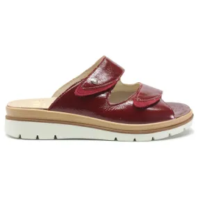 Fidelio Glory Leather Women's Wedge Slip-on Sandals