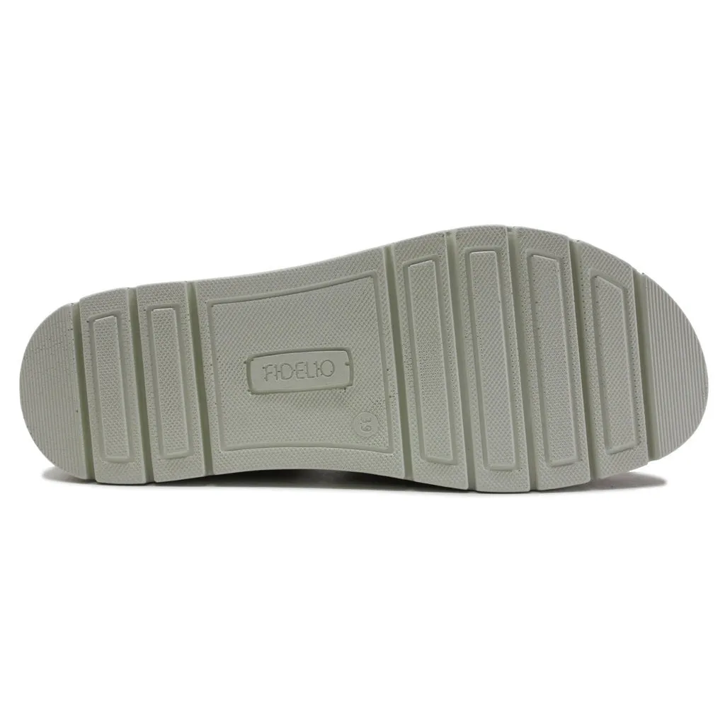 Fidelio Glory Leather Women's Wedge Slip-on Sandals