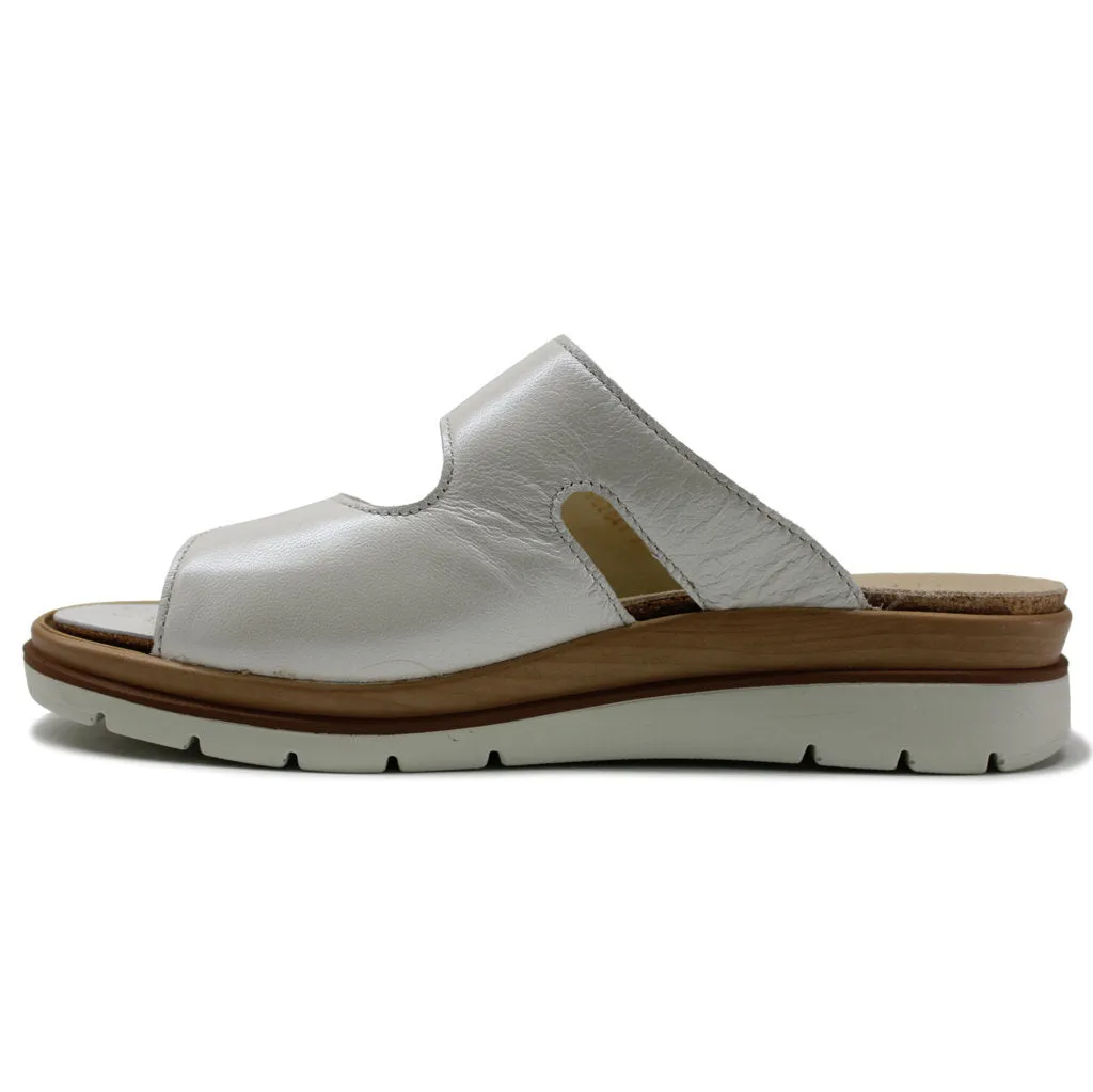 Fidelio Glory Leather Women's Wedge Slip-on Sandals