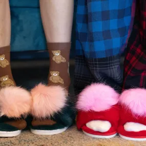 Fluffy Pom Pom Slippers