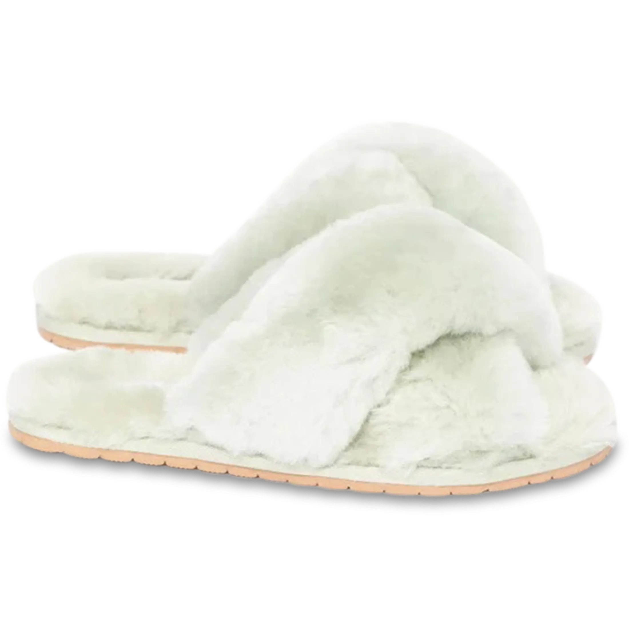 Fluffy Slipper - Sage Green