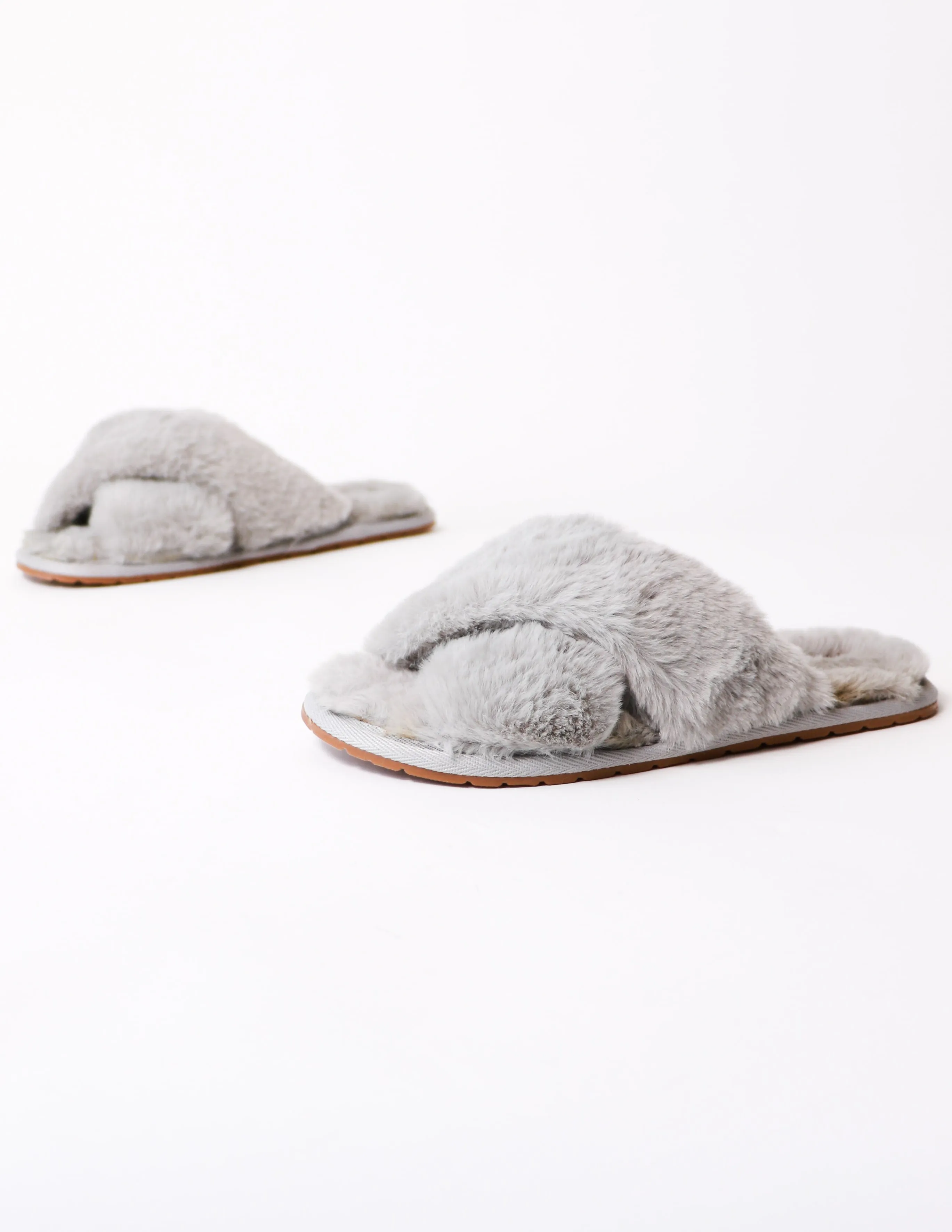 FUR THE DREAMERS SLIPPER - Grey