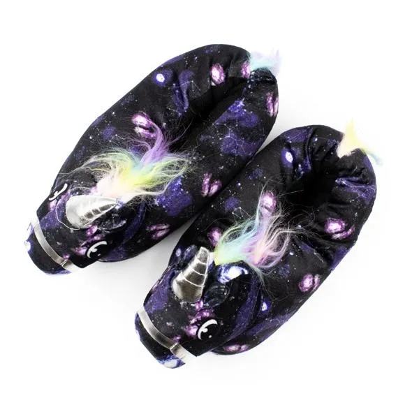 Galaxy Fluffy Unicorn Slippers