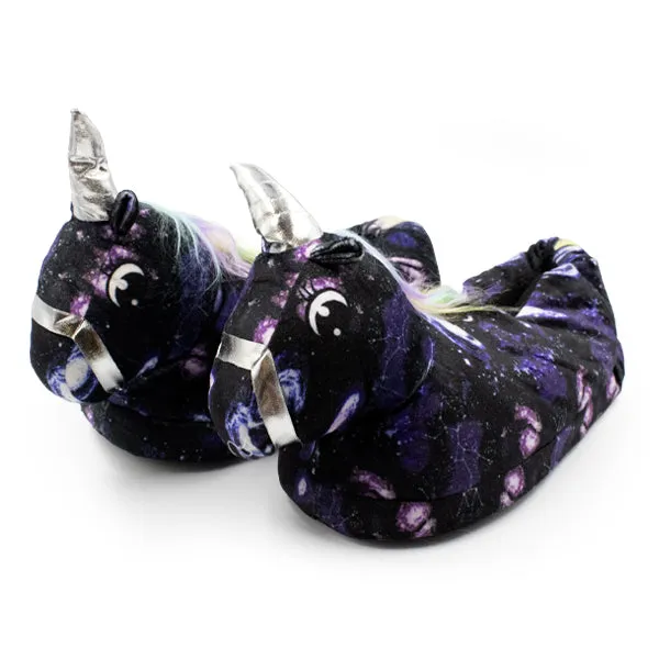 Galaxy Fluffy Unicorn Slippers