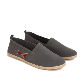 Grey men with colorful embroideries Espadrilles-7000