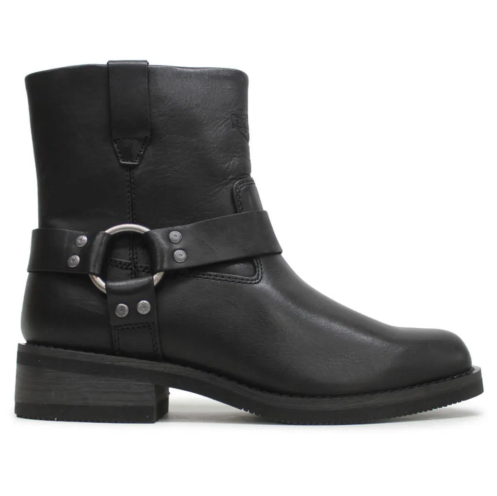 Harley Davidson Korsen 7 Inch Full Grain Leather Men's Ankle Biker Boots