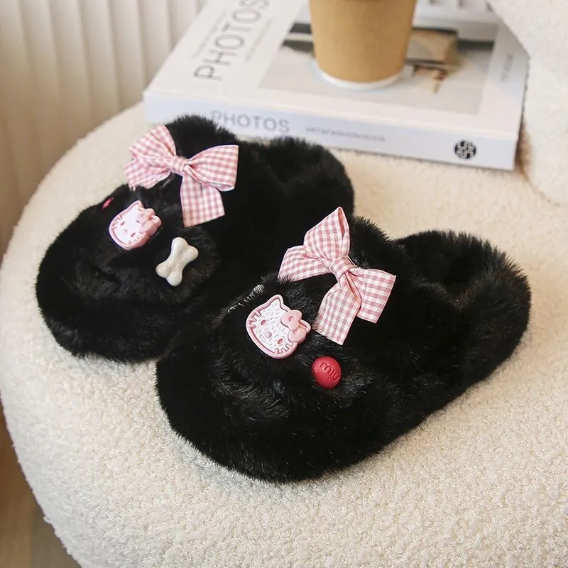 HelloKitty Fluffy  Kids' Slippers