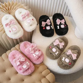 HelloKitty Fluffy  Kids' Slippers