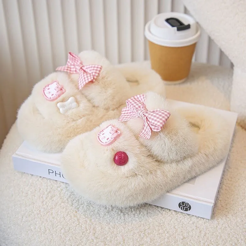 HelloKitty Fluffy  Kids' Slippers