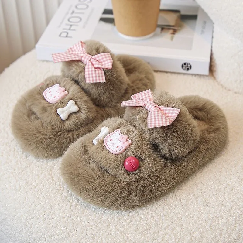 HelloKitty Fluffy  Kids' Slippers