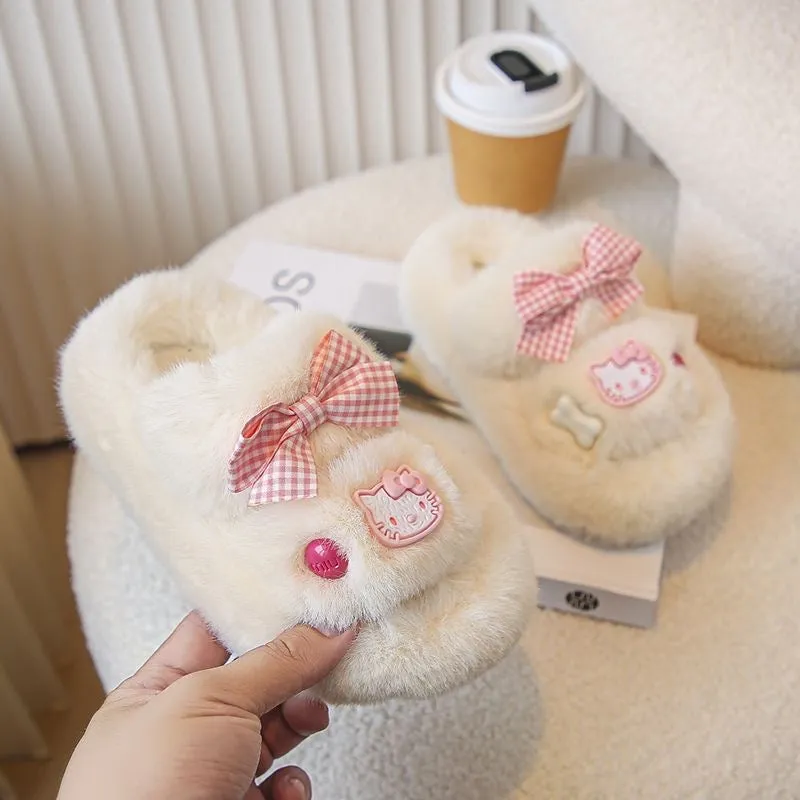 HelloKitty Fluffy  Kids' Slippers