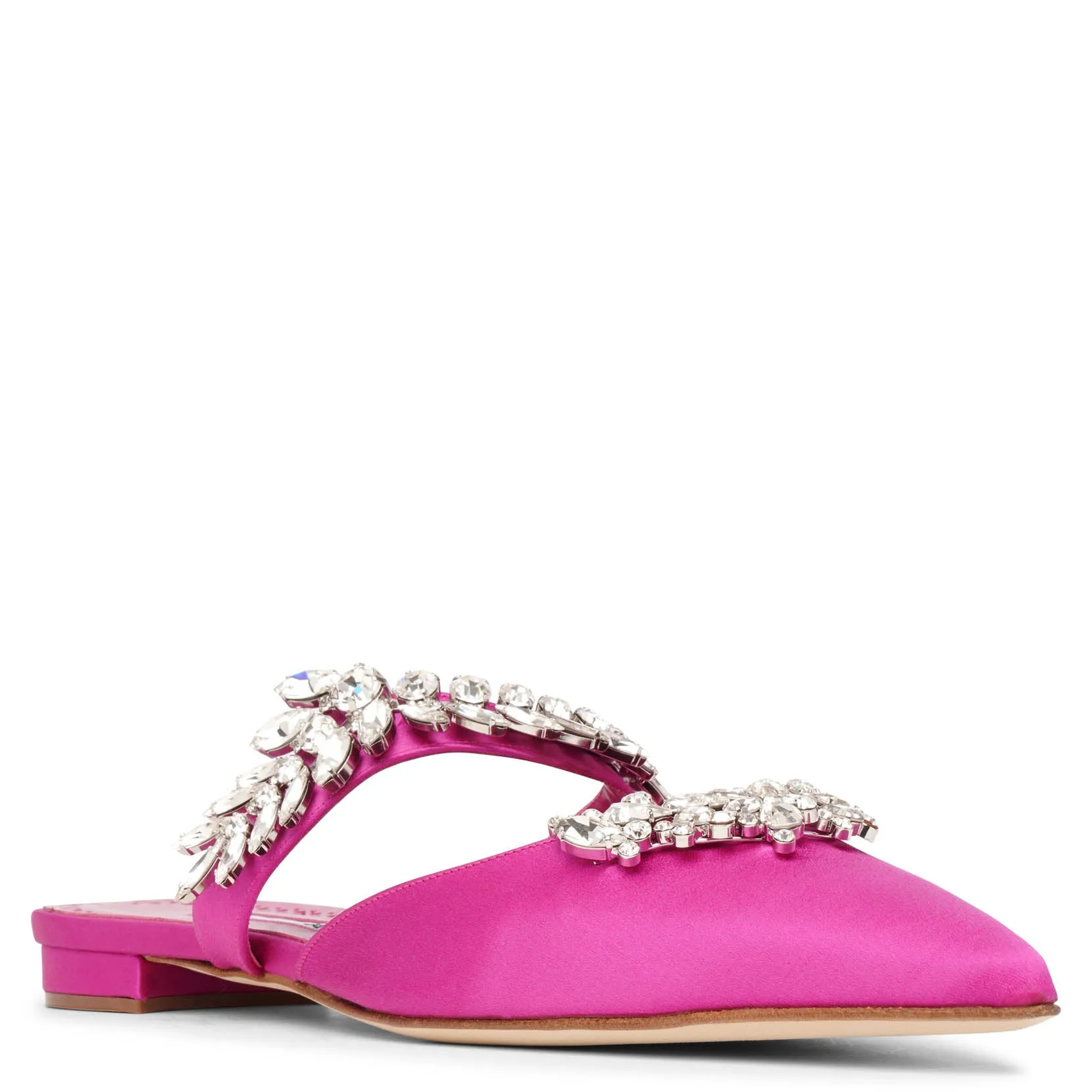Lurum pink satin flats