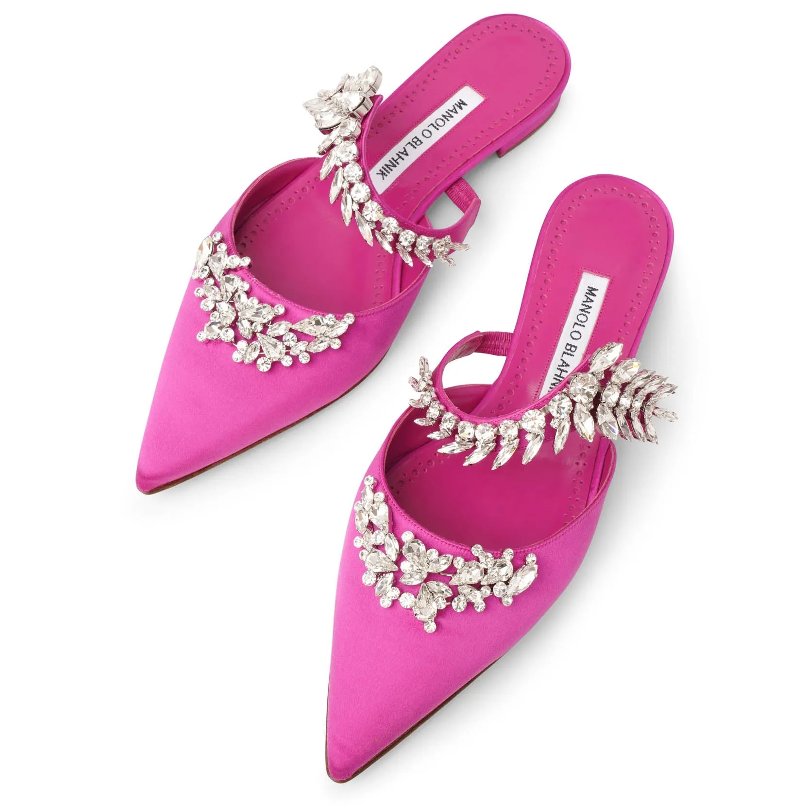 Lurum pink satin flats