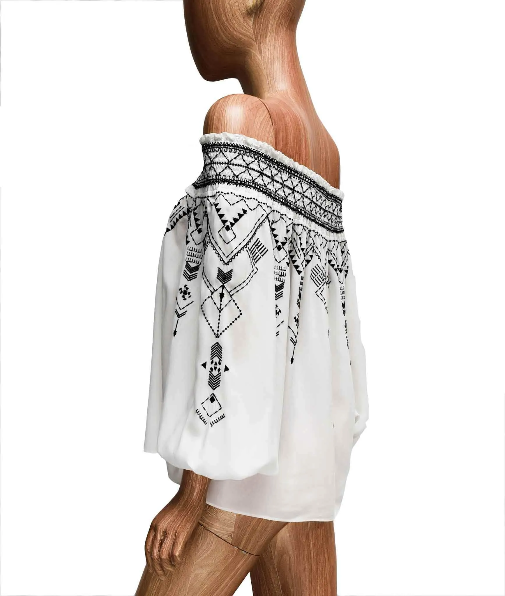 Off-The-Shoulder Embroidered Top