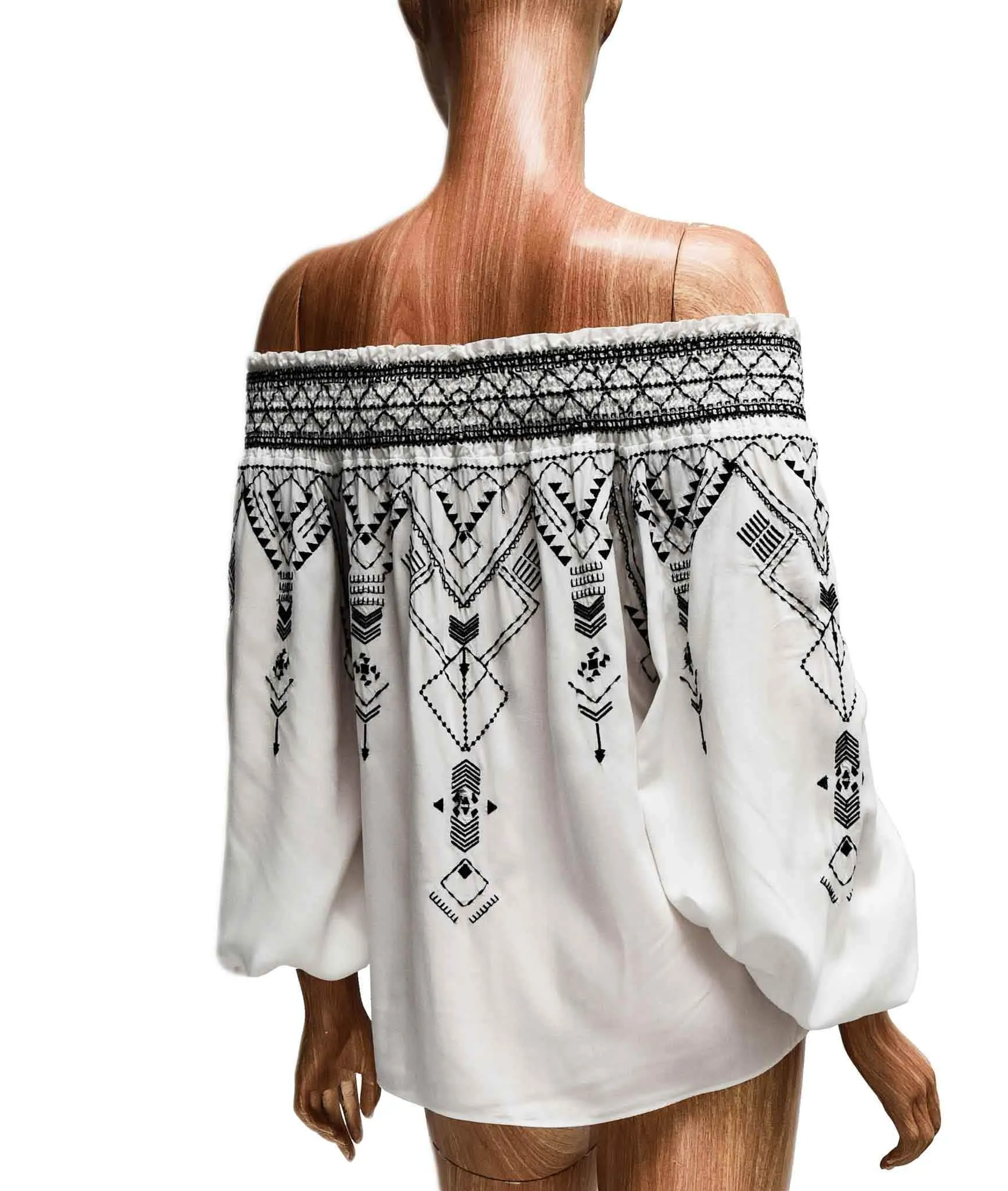 Off-The-Shoulder Embroidered Top