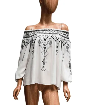 Off-The-Shoulder Embroidered Top