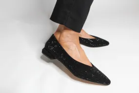 Pedro Miralles Black Sequins Ballet Flat
