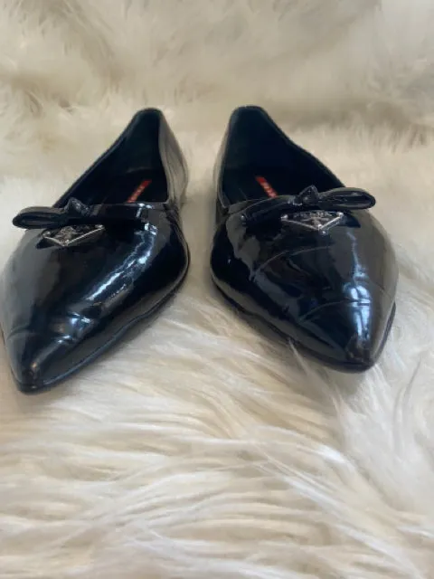 Prada Pointed Toe Patent Leather Flats Sz. 39 Shoe